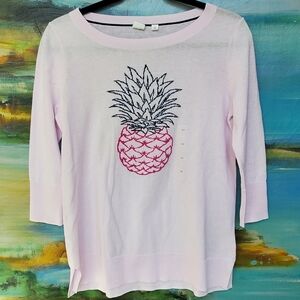 GAP Light Pink Pineapple Sweater